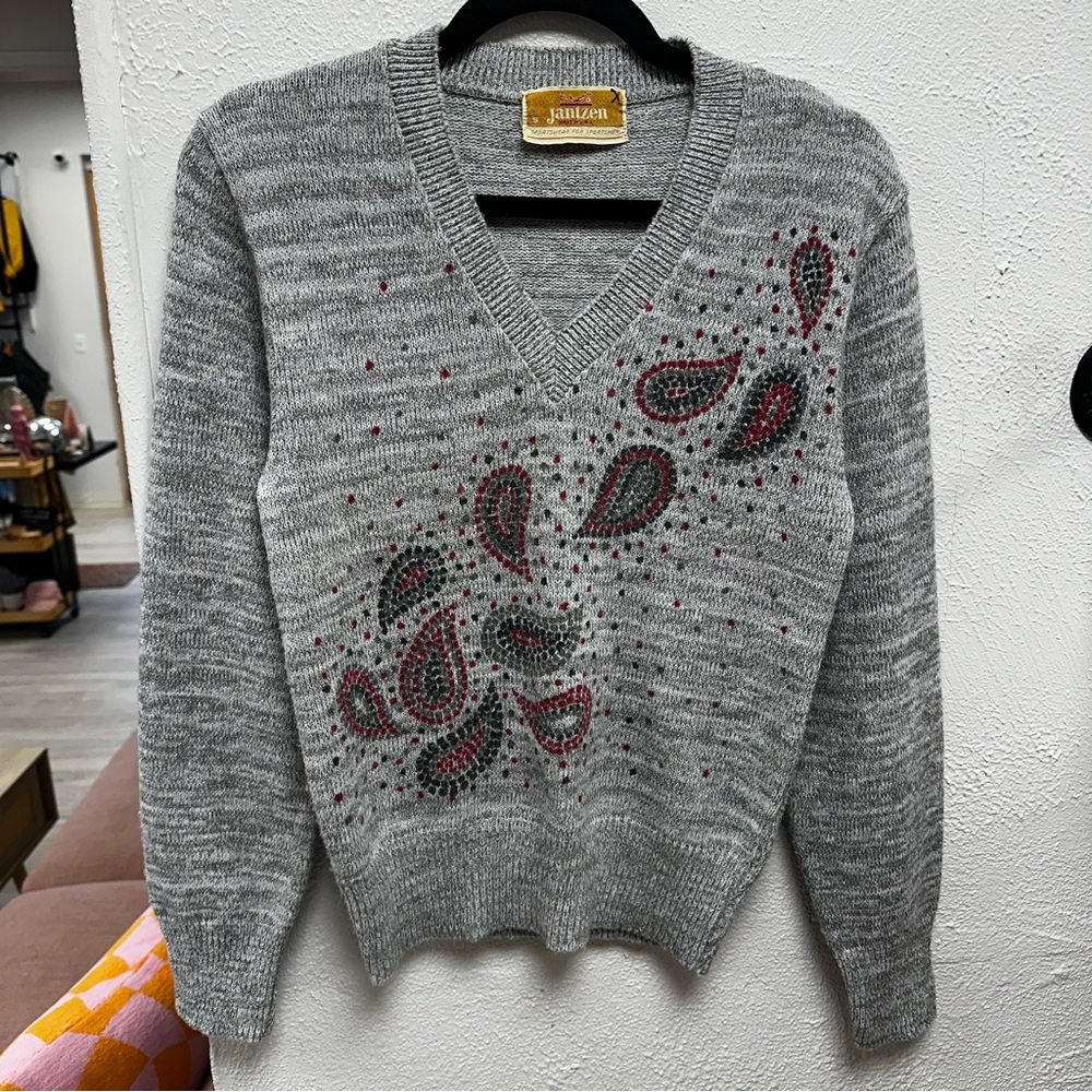 Vintage Janeen Sportswear paisley sweater